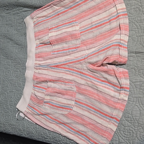 Dash Washable Linen Striped Shorts Size Small NWT - Picture 6 of 6